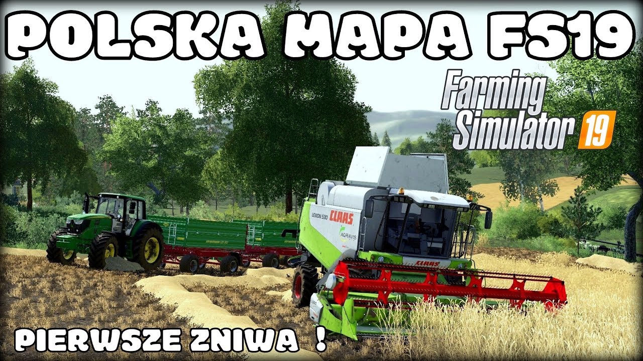POLSKA MAPA W Farming Simulator 19 - WIEŚNIAKOWO / HOLLYWOODZKA WIEŚ