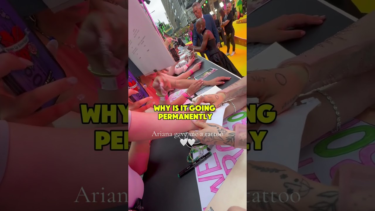Ariana Grande Shocked by Fan's Tattoo Request! 😱 Celebrity Moments