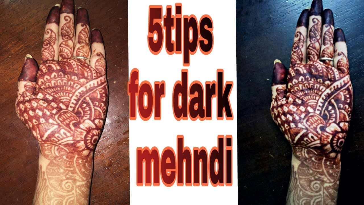 5 Tips to get Darker  Mehndi Color on hands at home/ Indian secret for dark mehndi stain