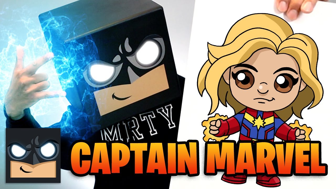 How To Draw CAPTAIN MARVEL | Cartooning Club Tutorial