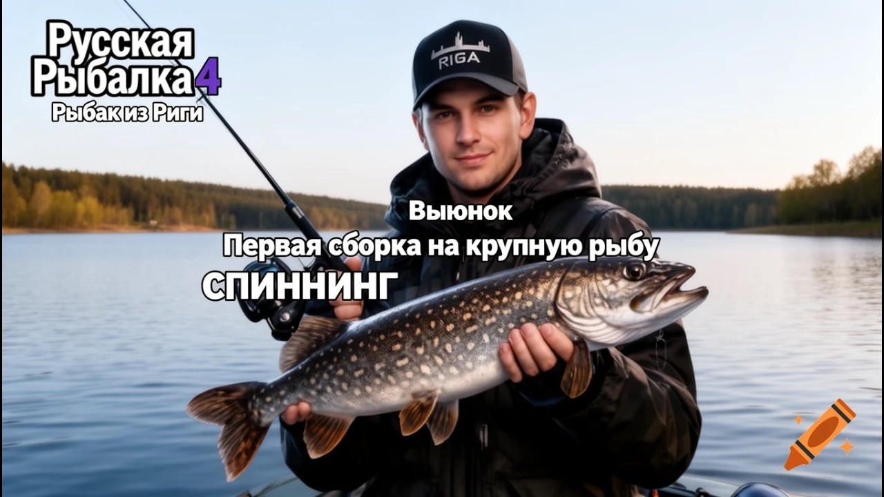 Русская рыбалка 4, река Вьюнок, первая дешёвая сборка на щуку и другую хищную рыбу.
