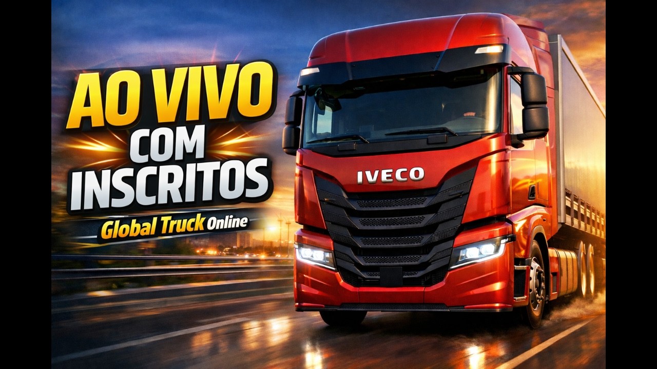 Rodando com Inscritos no Global Truck Online AO VIVO | Gameplay, Estradas e Resenha com o Chat