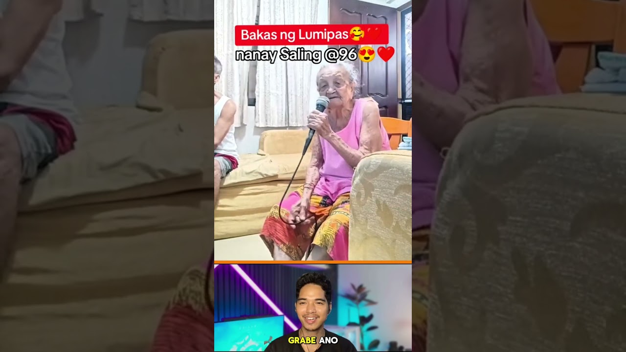 96 Years old na si Lola pero videoke is Life!😍👍. Ganda ng boses ni Lola