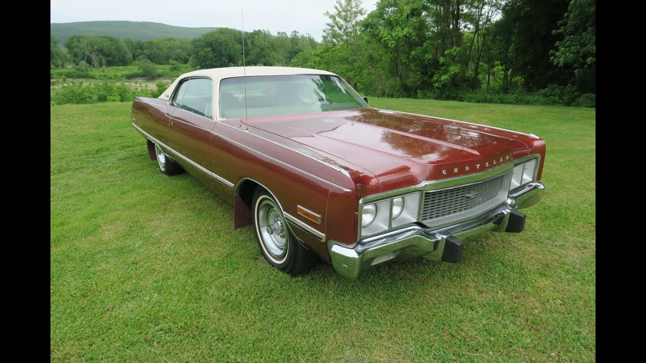 1973 Chrysler Newport Custom: 40.4K orig mile, factory A/C survivor walk around, start-up, and drive