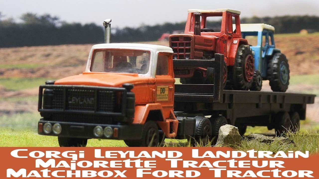 Custom Corgi Leyland Landtrain Matchbox Ford Tractor Majorette Tracteur
