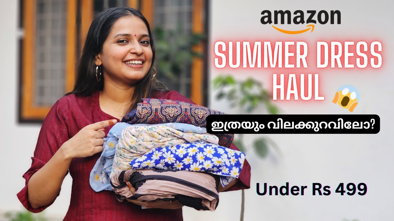 Amazon Summer Dress Haul Under Rs 499 | Malayalam | Comfort Wears