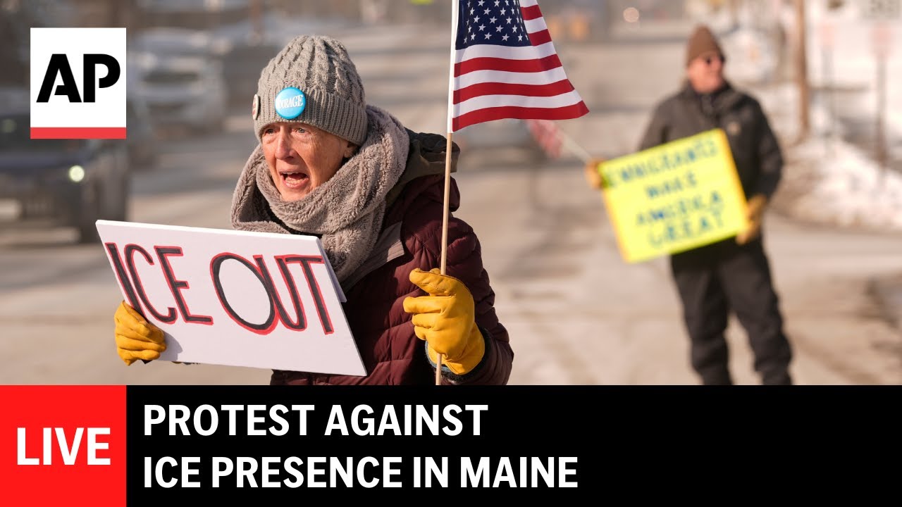 LIVE: Protest against ICE presence in Maine