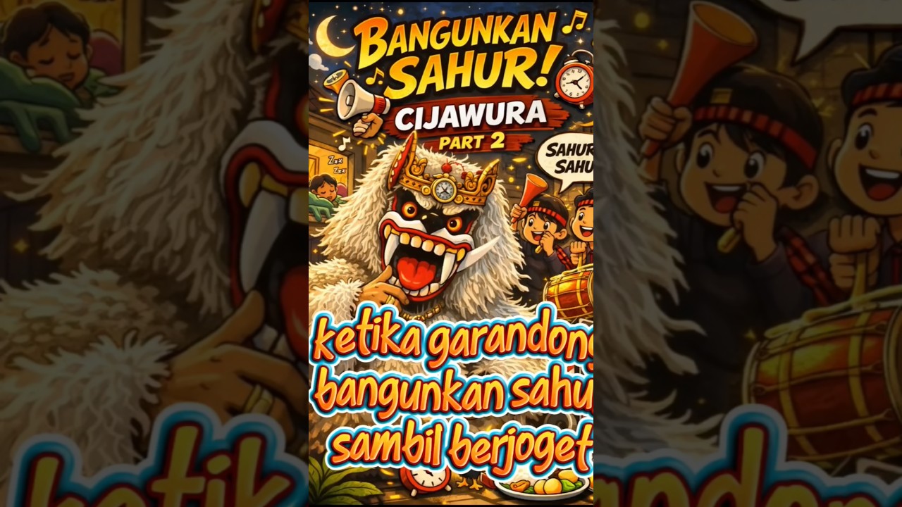 membangunkan sahur ala gerandong #kampungmural #kampunghijau #gerandong