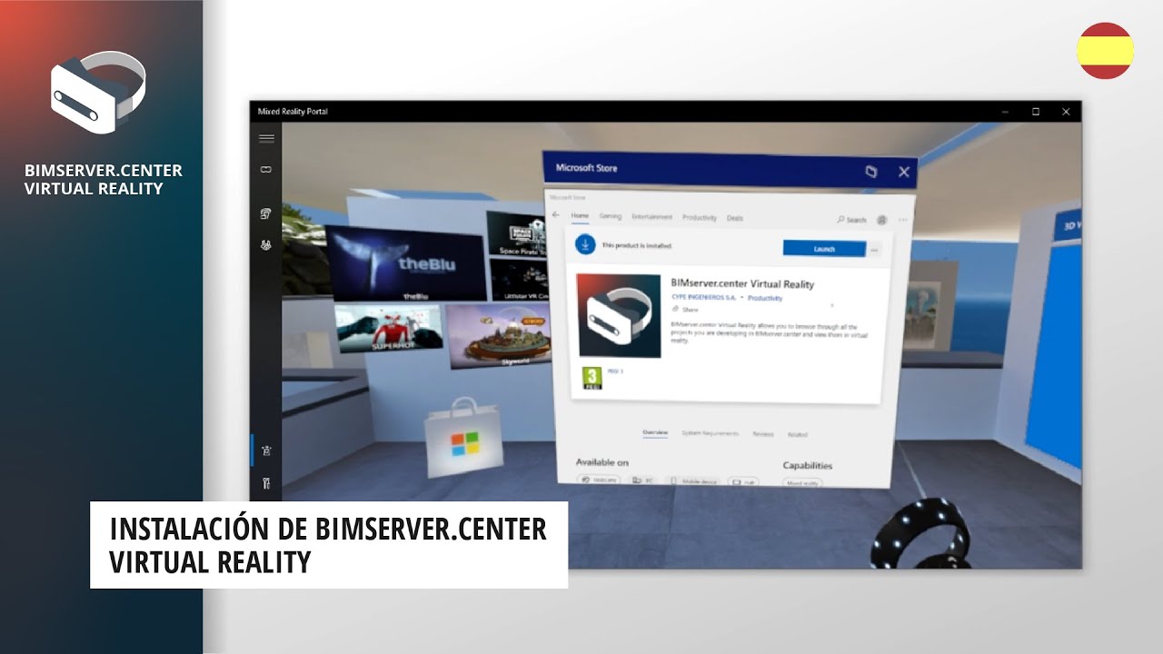 Instalación de BIMserver.center Virtual Reality