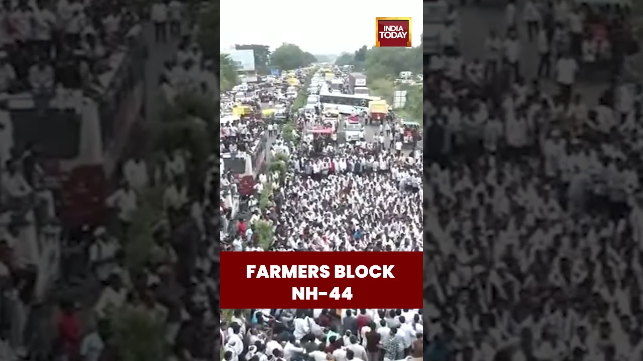 Nagpur Farmers Block NH-44 : Bacchu Kadu Leads Loan Waiver Protest in #maharashtra #nagpur #protest