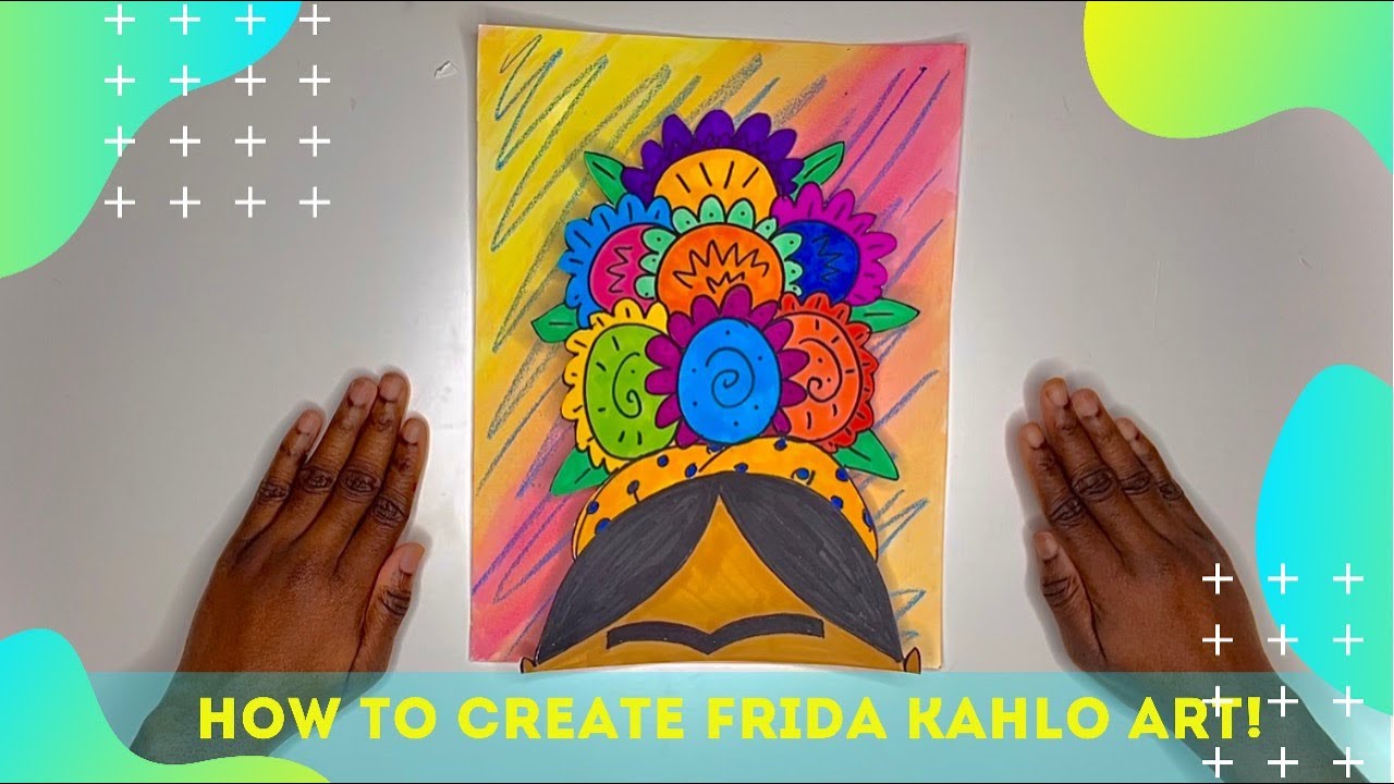 Art Lesson - Frida Kahlo Art Hispanic Heritage Month