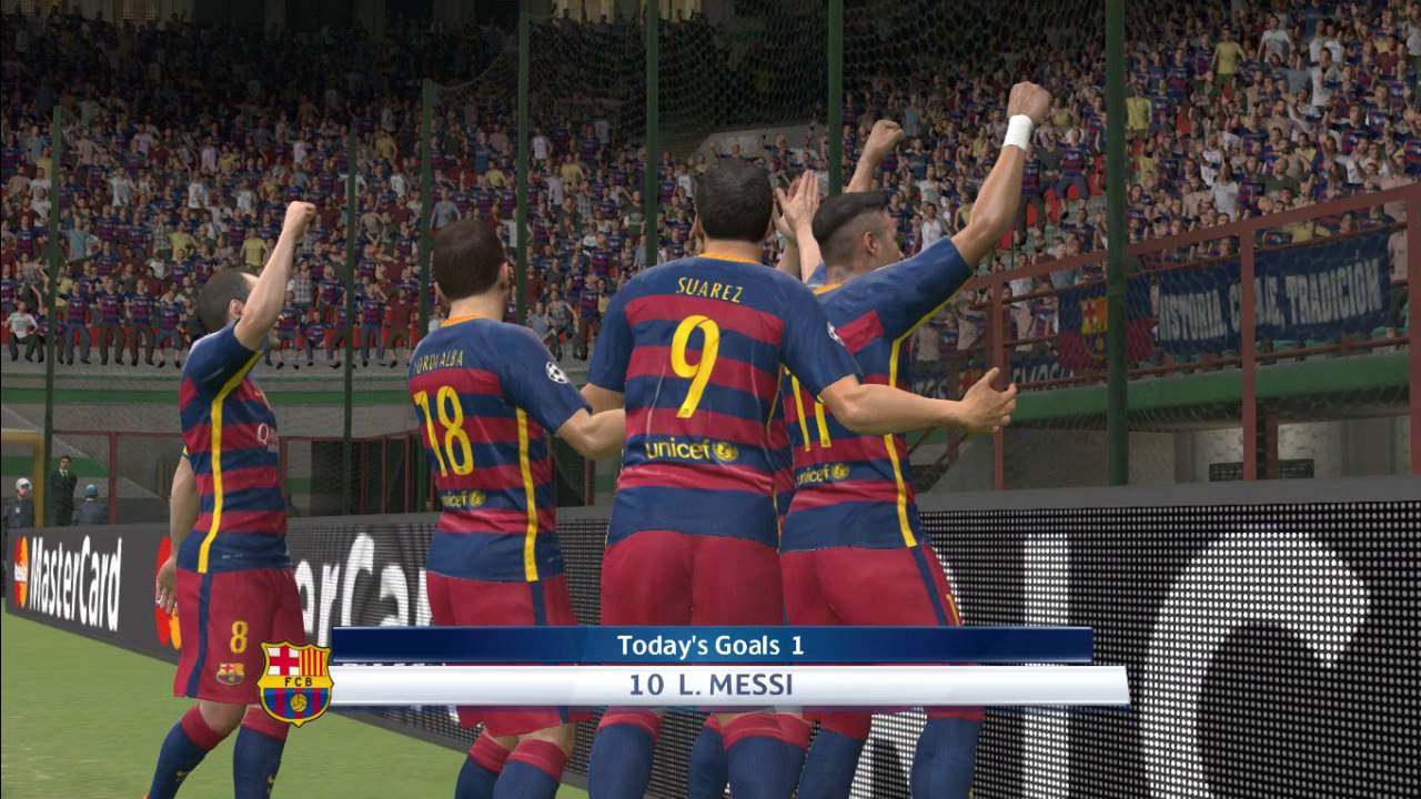 PES 2016 Barcelona vs Atletico Madrid 5-1