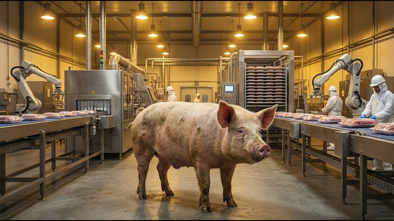 Inside a Modern Pork Processing Factory: From Farm to Freezer