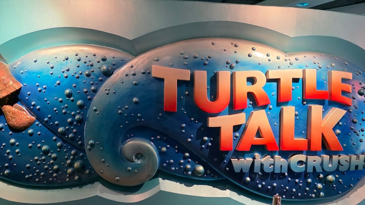 Turtle Time with Crush Interactive Experience at Disney's Epcot located at the Seas