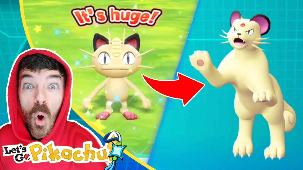 Shiny Meowth Caught & Shiny Persian Evolved | Pokemon Let's Go Pikachu Extreme Shiny Living Dex