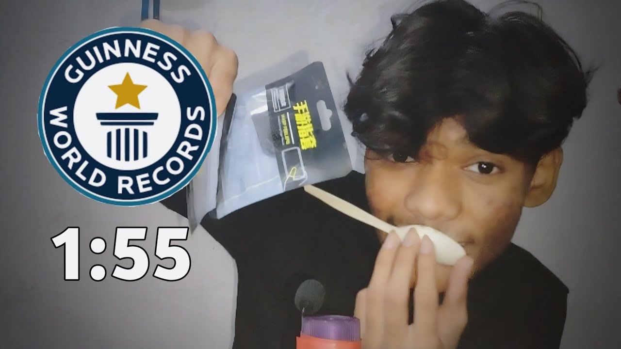 ASMR 100 TRIGGERS IN 1:55 - WORLD RECORD 
