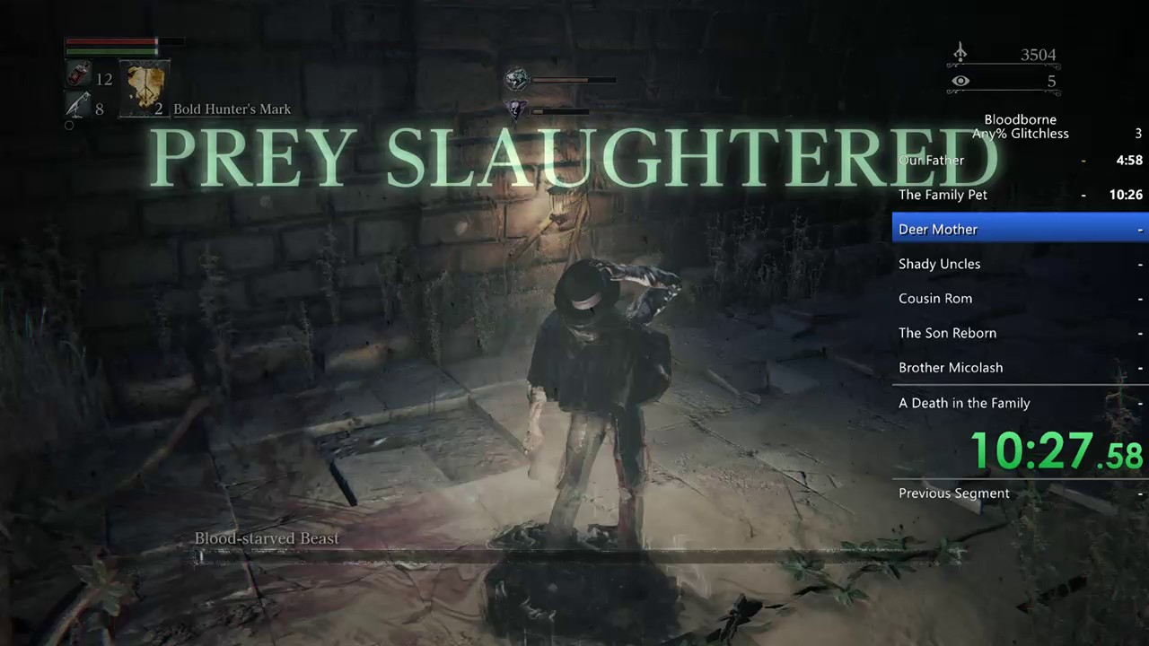 Bloodborne Speedrun | Any% Glitchless (CP/NQ) in 34:14 (36:38 RTA)