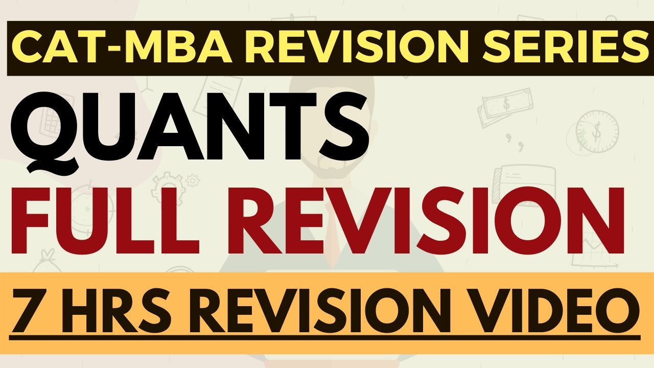 Complete Quants Revision for CAT 2024 & MBA exams | Concepts + Shortcuts + Practice in 7 hrs video