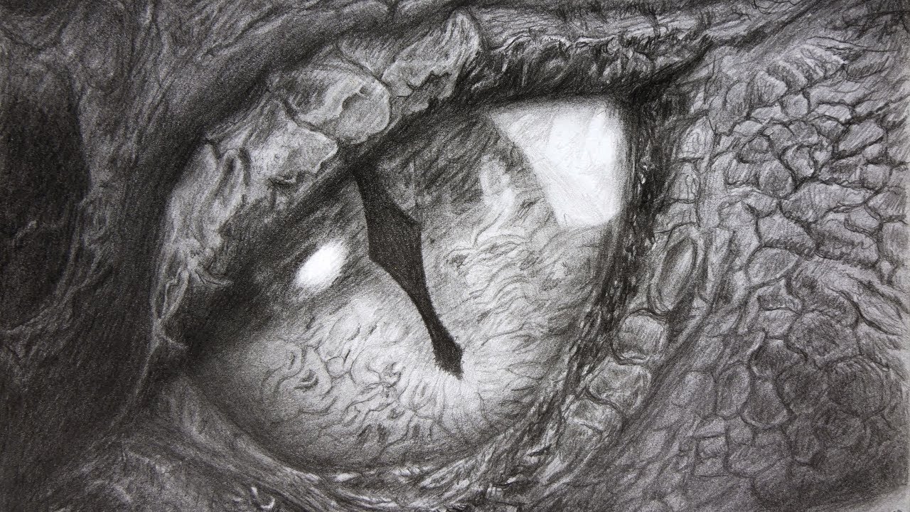 Dragon Eye Time-lapse Drawing: Smaug