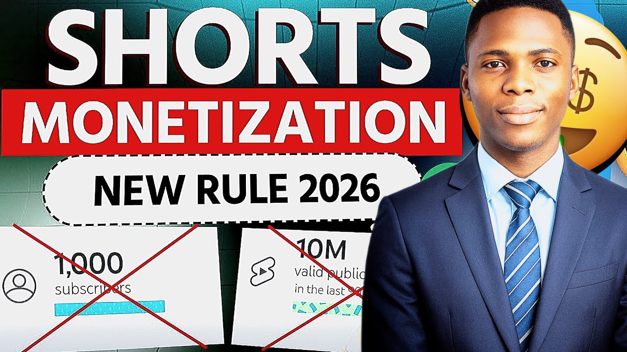 Mon&eacute;tisation Shorts YouTube 2026 (Nouvelle R&egrave;gle Expliqu&eacute;e) &ndash; 10M Vues &ne; Pay&eacute; ?