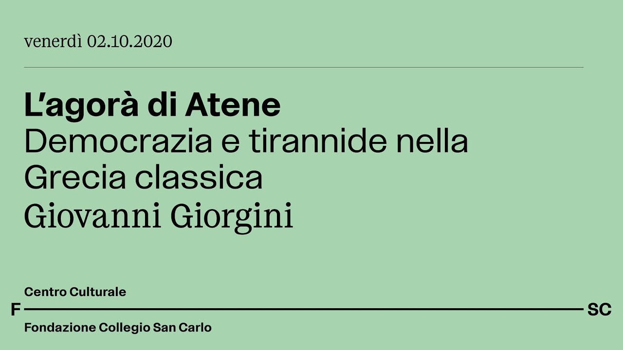 L'agorà di Atene. Democrazia e tirannide nella Grecia classica - Giovanni Giorgini