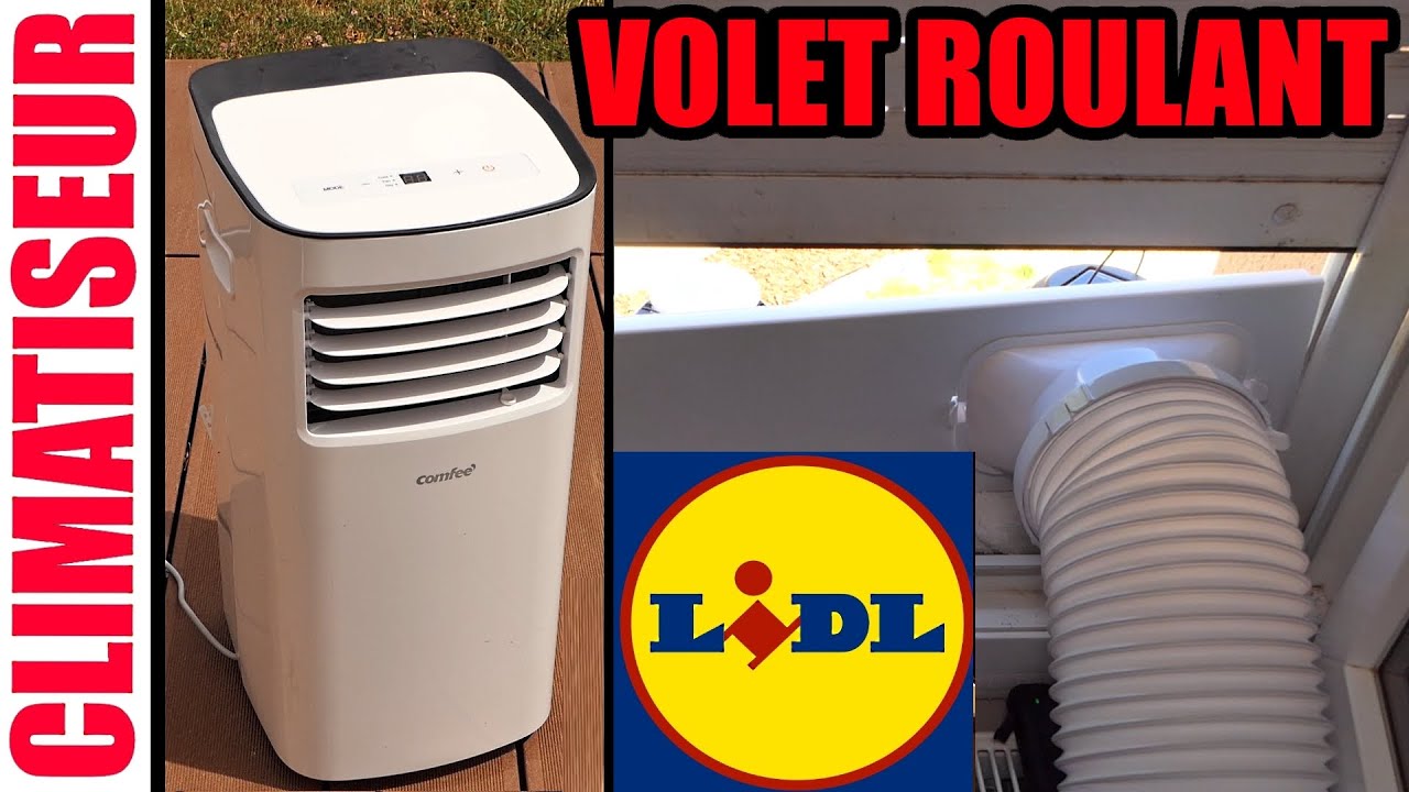 Мобильный кондиционер LIDL COMFEE 7000 БТЕ: тест с рольставней
