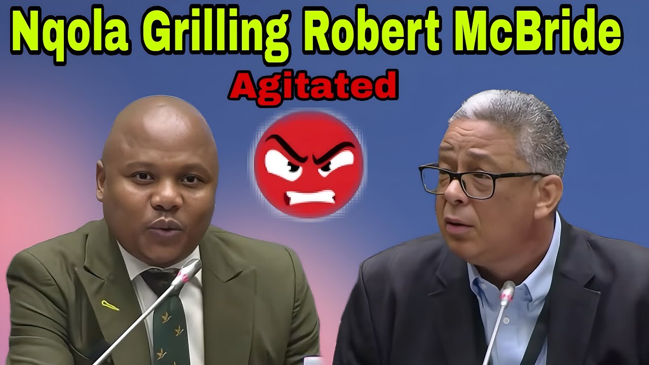 Xola Nqola Grilling Robert McBride Hard about Paul O'sullivan till he gets agitated.