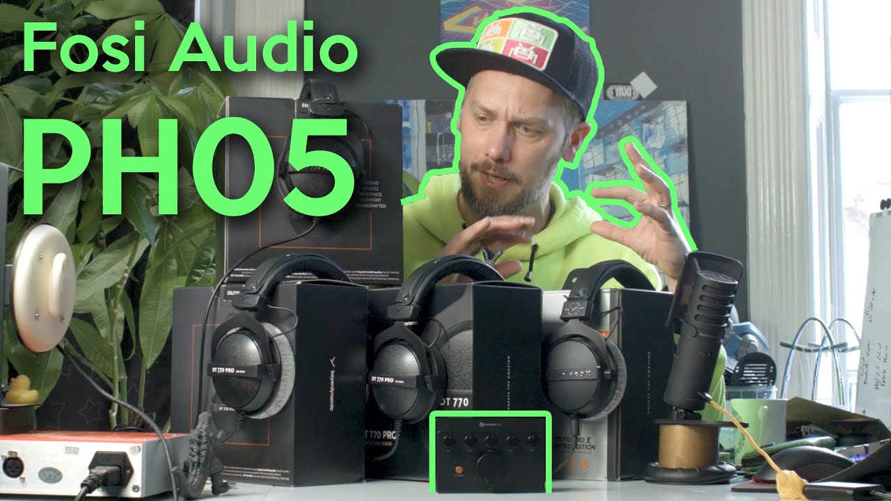 Обзор Fosi Audio PH05 плюс DT770 32 против 80 против 250 Ом против DT770 Pro X