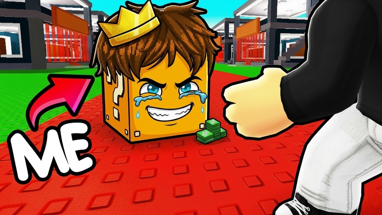 I PRETENDED TO BE A LUCKY BLOCK IN ROBLOX!