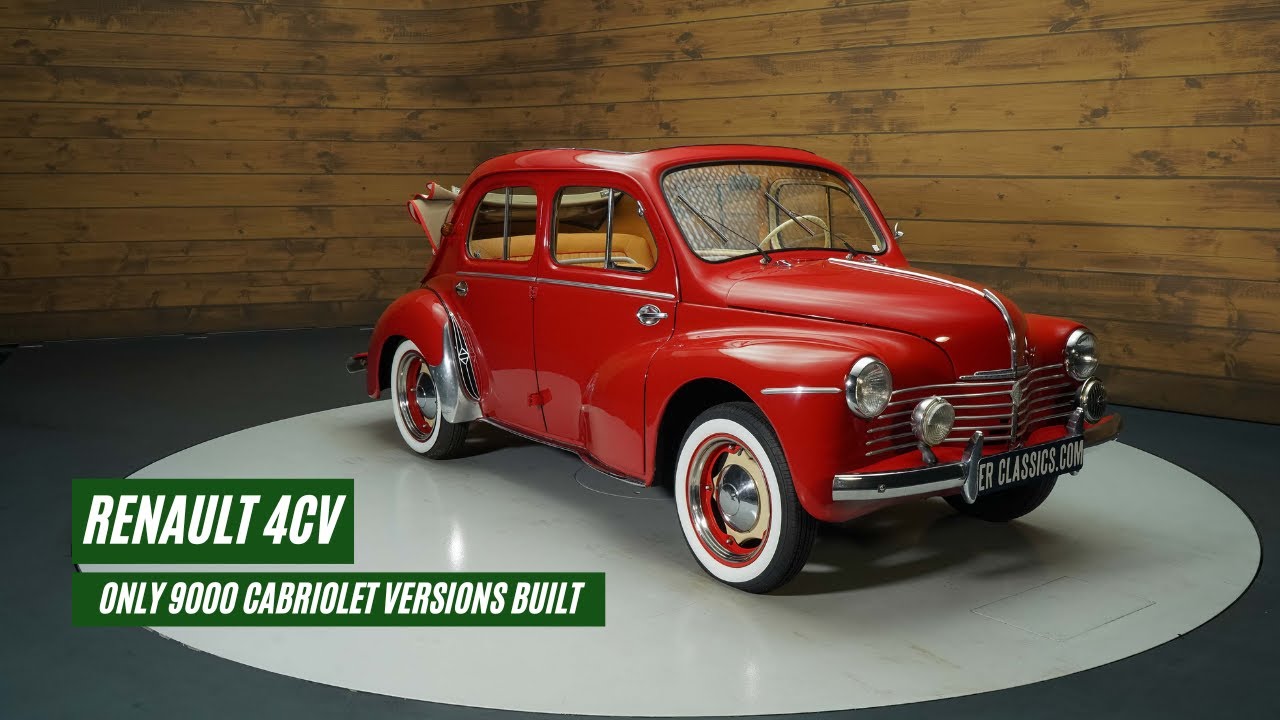 Renault 4CV Cabriolet | Restored | Very rare | 1951 -VIDEO- www.ERclassics.com