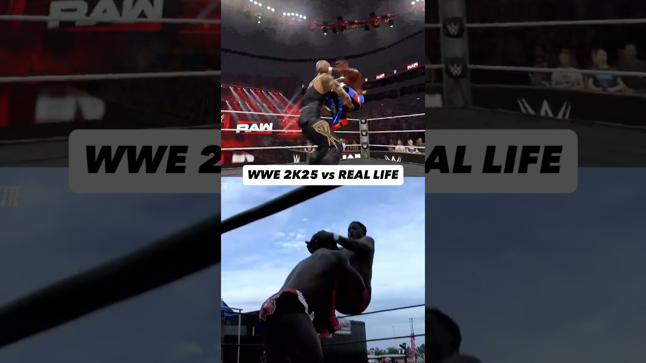 WWE 2K25 vs REAL LIFE!