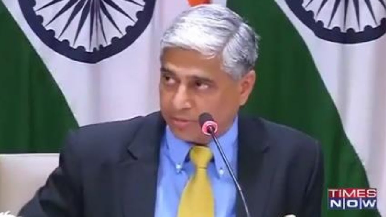 Terror And Talks Can't Go Together Says Mea Spokesperson Vikas Swarup