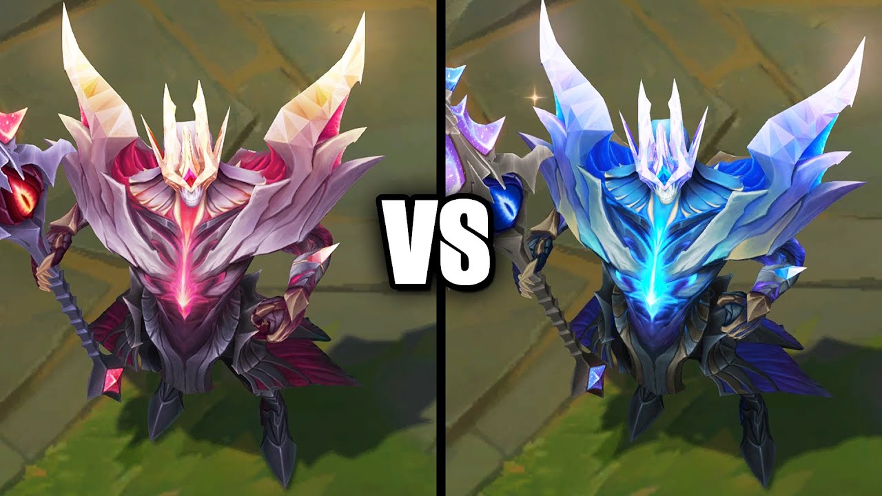 Prestige Visions of the Fallen Jarvan vs Vivid Prestige Chroma Skins Comparison (League of Legends)