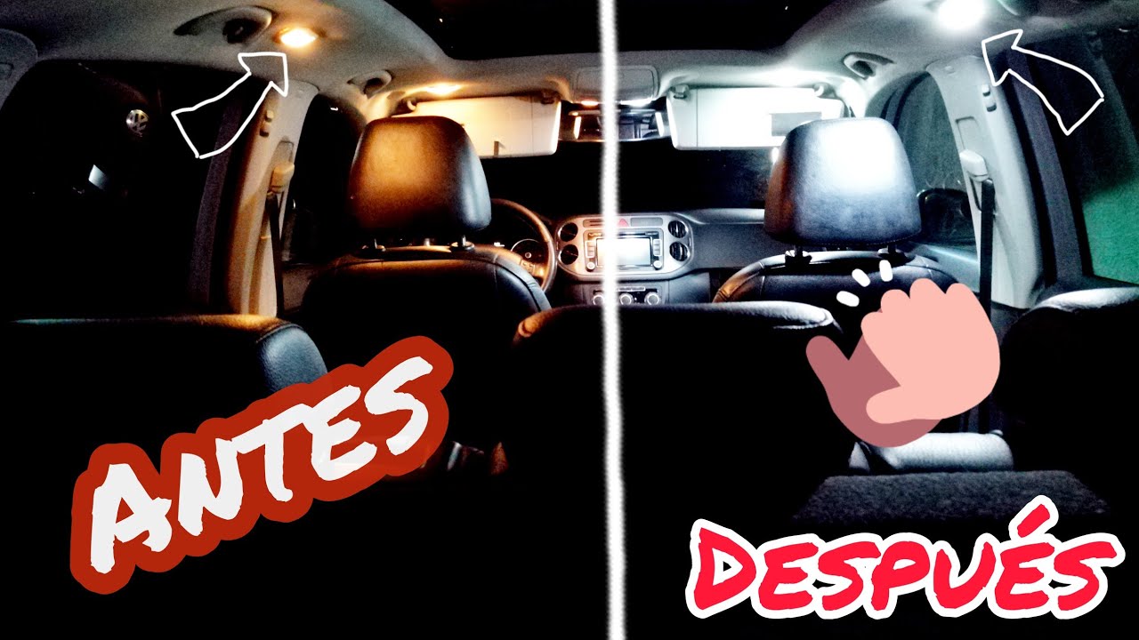 Cambio de luz interior a led en volkswagen tiguan
