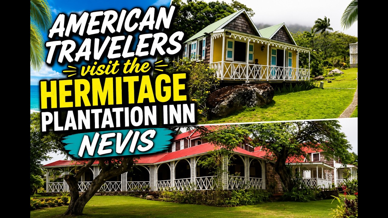 American Travelers visit the Hermitage Plantation Inn, Nevis, Caribbean