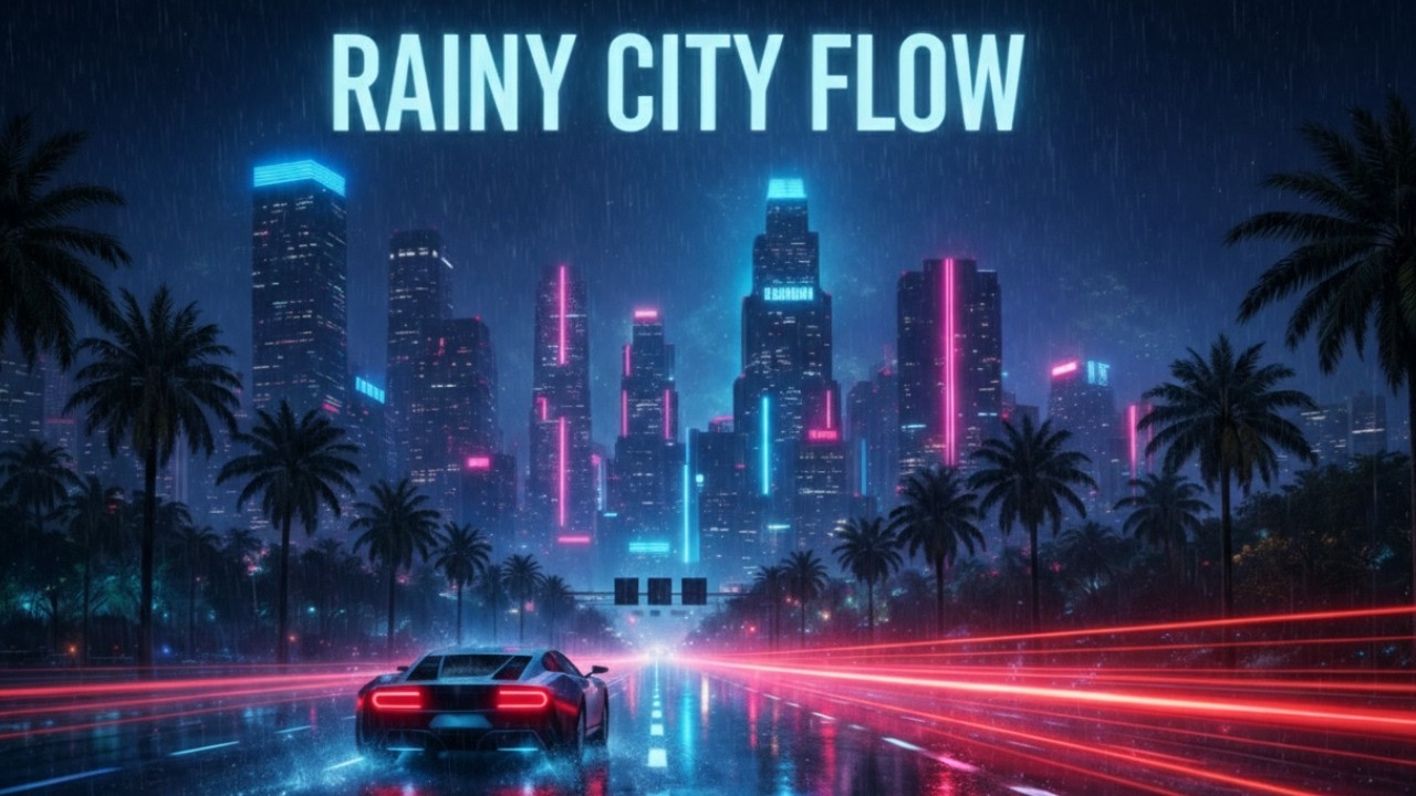 RAINY CITY FLOW 🌧️  Relaxing Lo-fi Techno Night Drive Mix