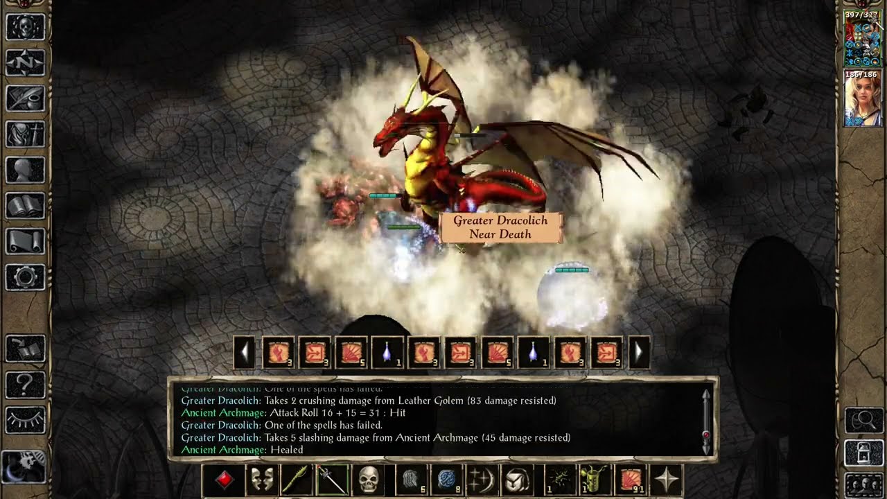 Baldur's Gate 2 [Improved Anvil Solo Insane] - Sibel Arcanis Final Fight