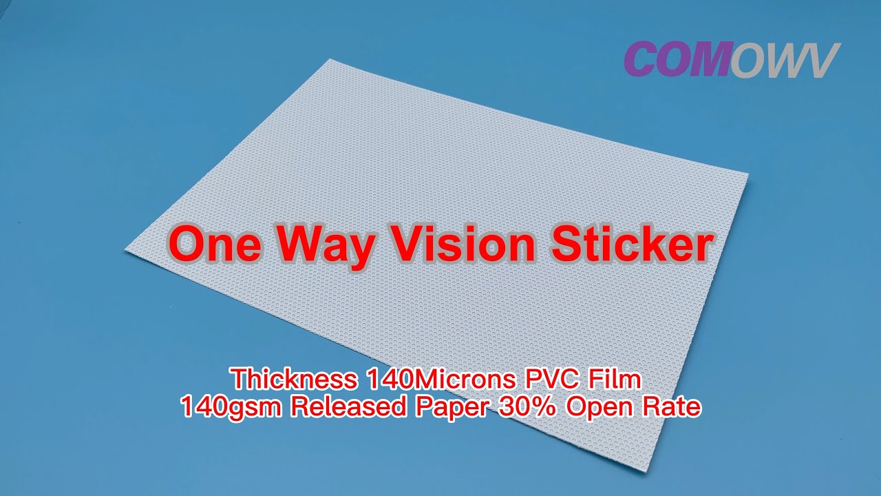 COMAX,One Way Vision Film,140Microns 140gsm Paper Weight 30% Open Rate,China Manufacturer & Supplier