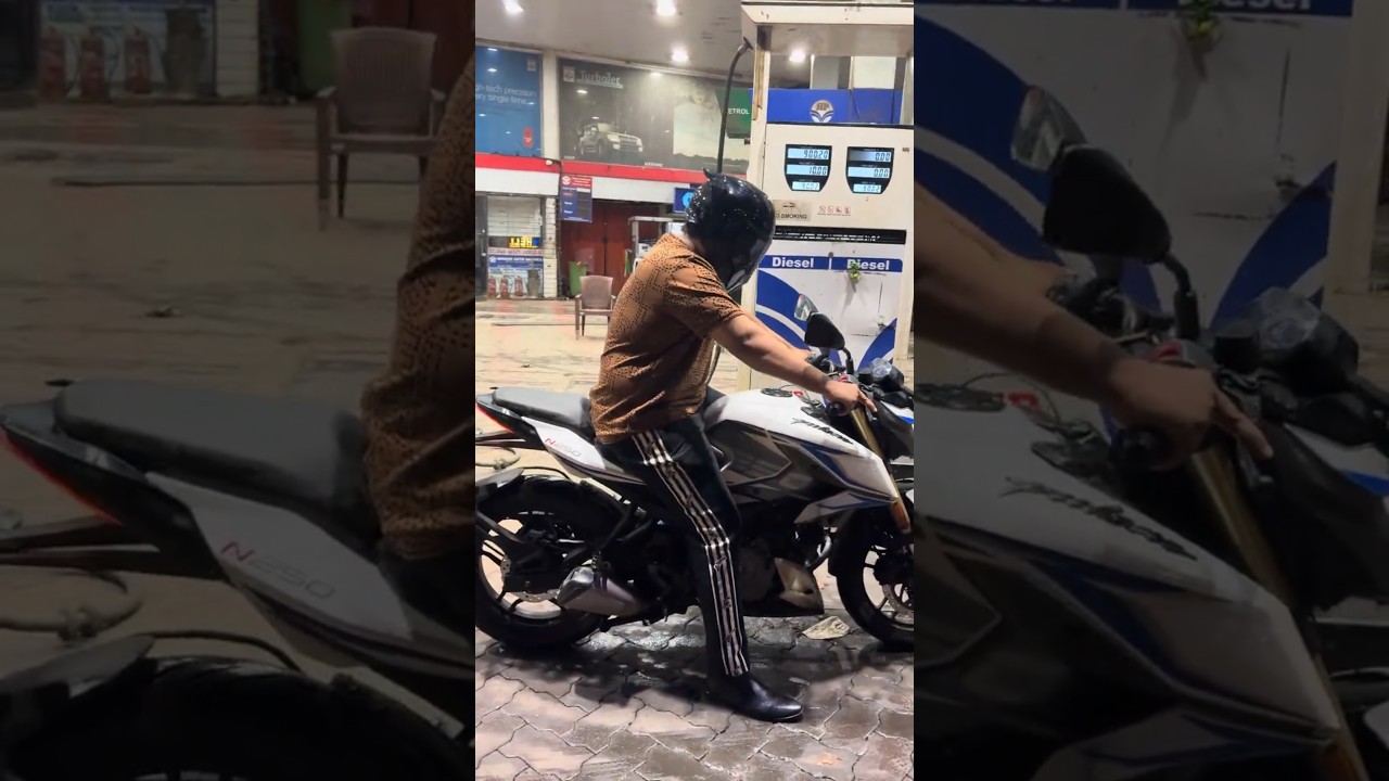 Pulsar n250 night ride🔥