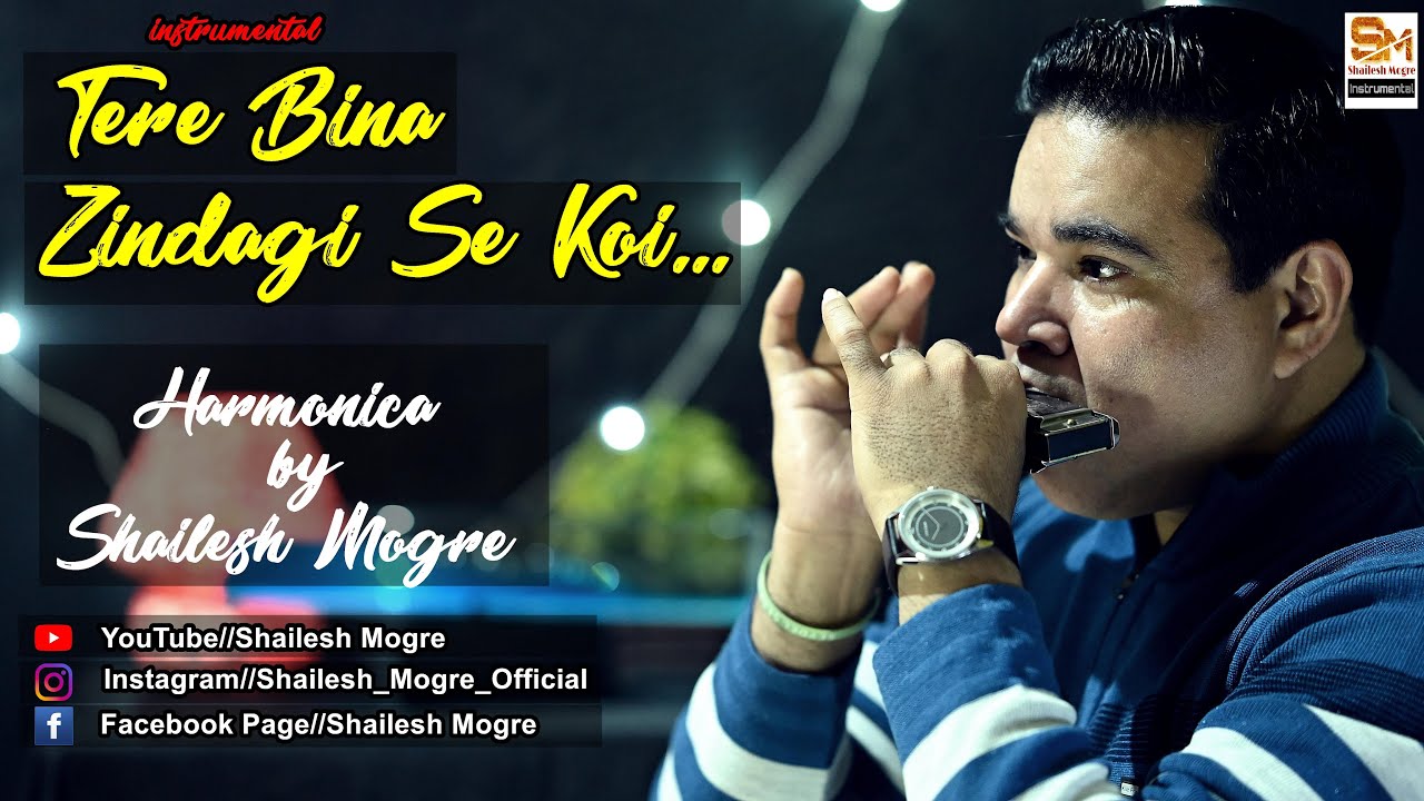Tere Bina Zindagi Se Koi Cover | Harmonica | Mouth Organ | Instrumental | Shailesh Mogre
