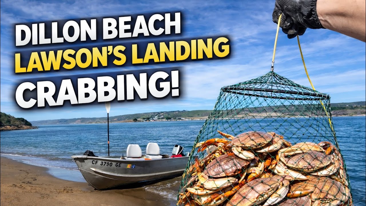 Pulling Up Big Crab at Lawson’s Landing! Dillon Beach Camping 