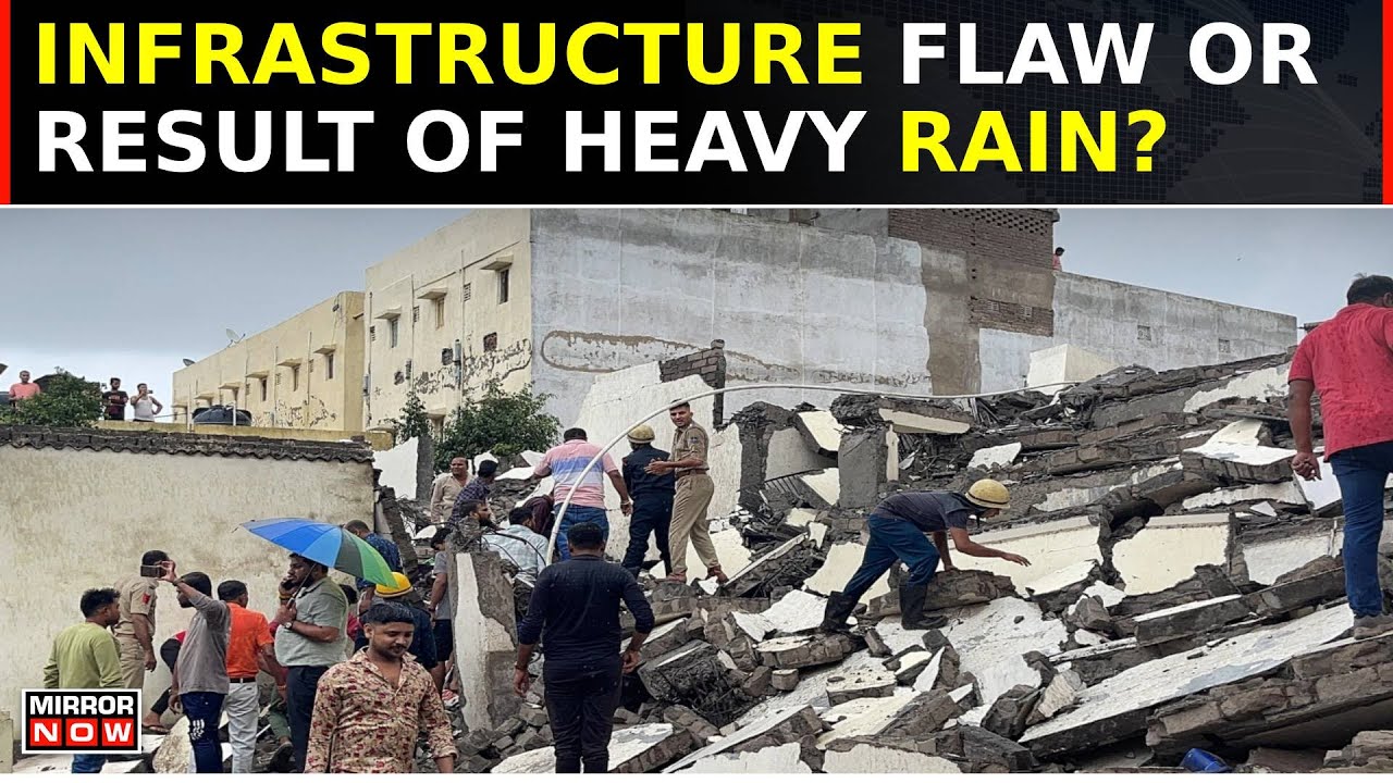 Gujarat Horror: Several Days Of Rain Leads To Multistorey Building Collapse In Surat, Claims Lives