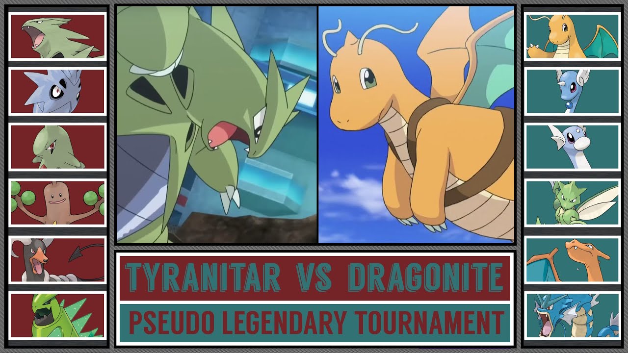 TYRANITAR vs DRAGONITE | Pseudo Legendary Pokémon Tournament  [Battle #1]