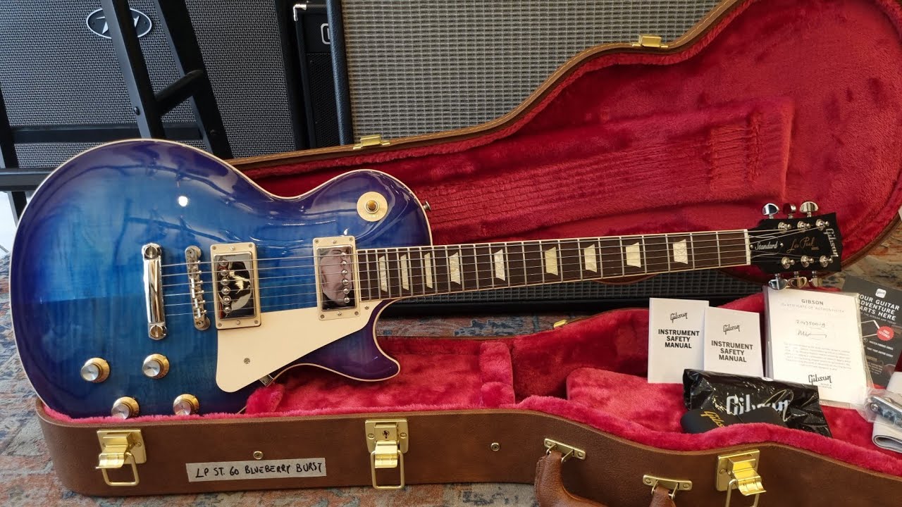 Gibson Les Paul Standard 60's Figured Top Custom color Blueberry Burst 2025 