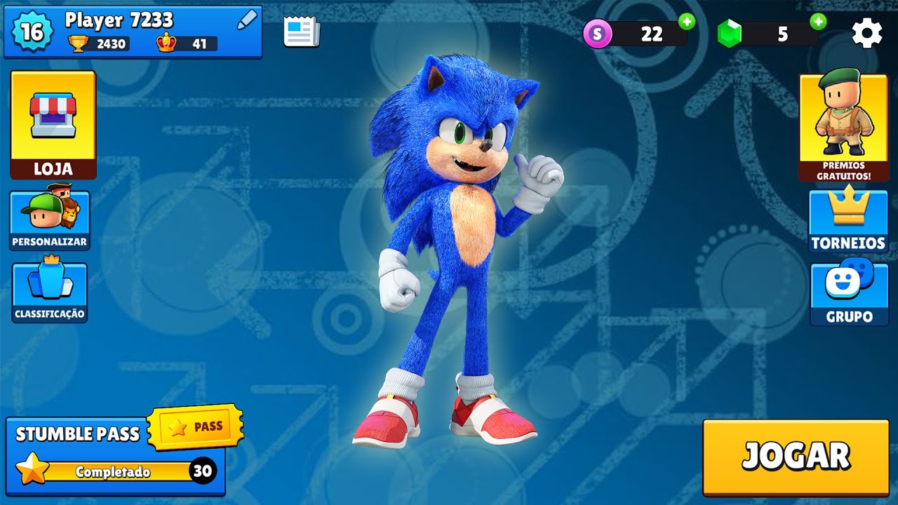 STUMBLE GUYS VERSÃO SONIC ⚡