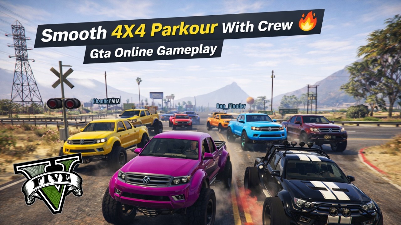 Smooth 4X4 Parkour With Crew🔥 | Gta Online Gameplay