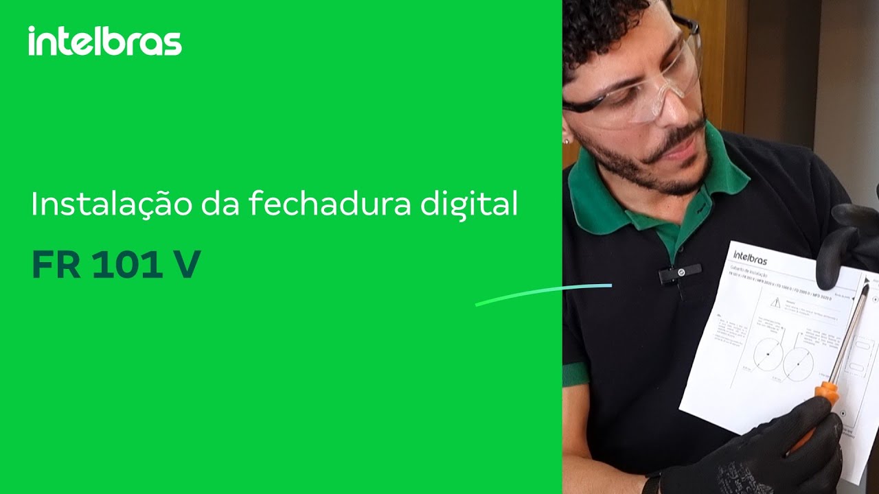 Instalação da fechadura digital FR 101 V