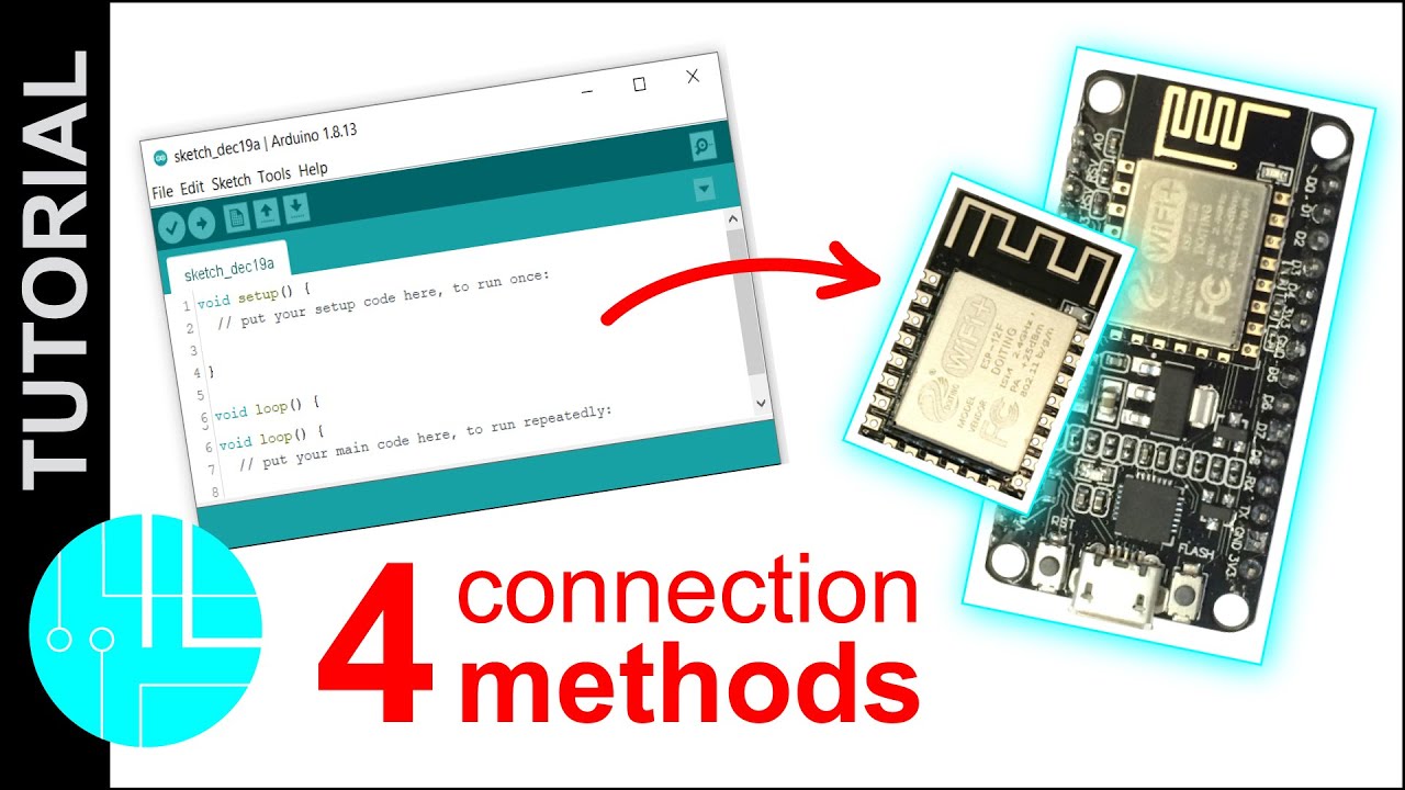 Программирование ESP-12E / ESP-12F / NodeMCU с помощью Arduino IDE | Пошаговое руководство