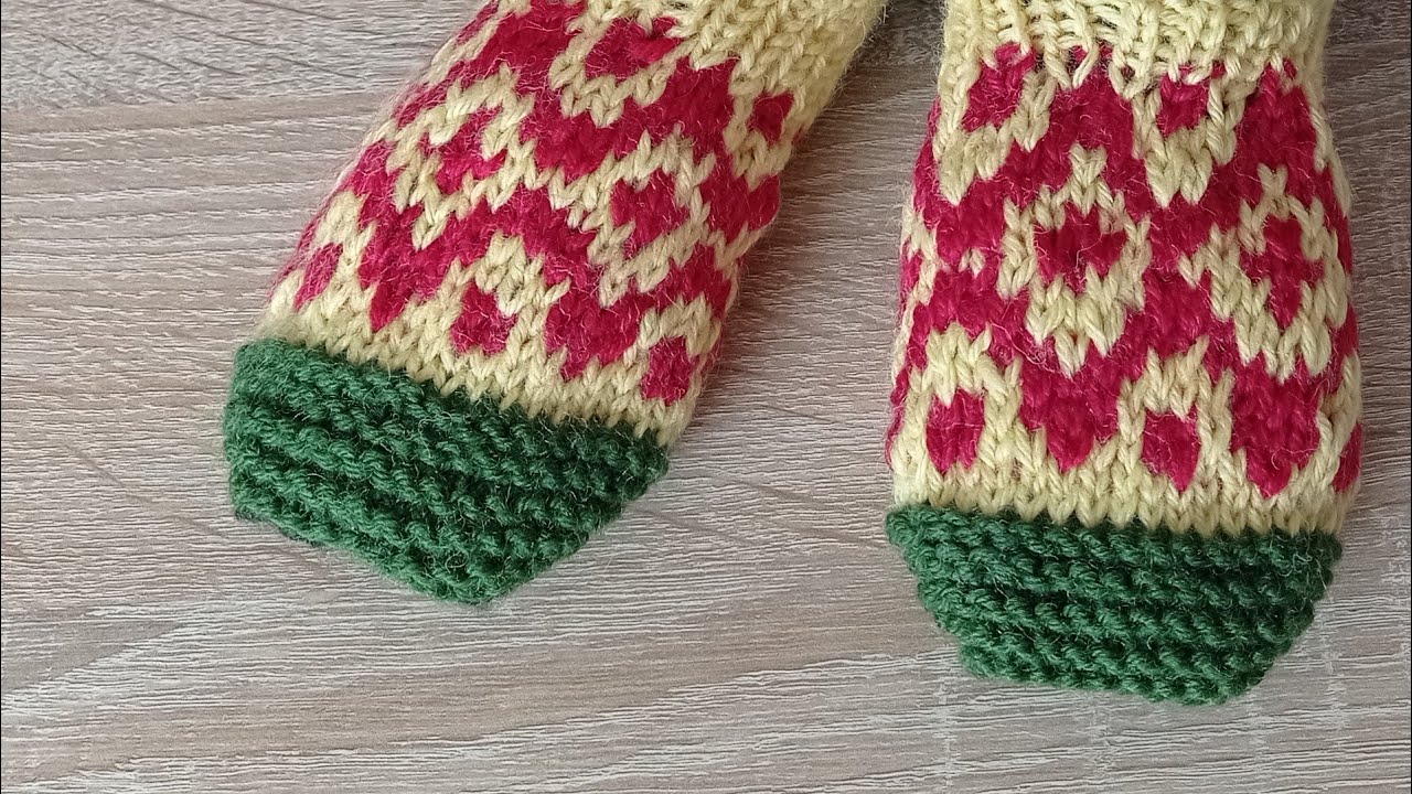 Вязаные тапочки-следочки: гениально просто и красиво Часть 2 #медведьвяжет #медведьвносках