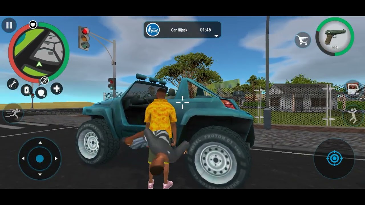 Real Gangster Crime/ Car hijeck mission/Crime Games/Bike City Games 3d